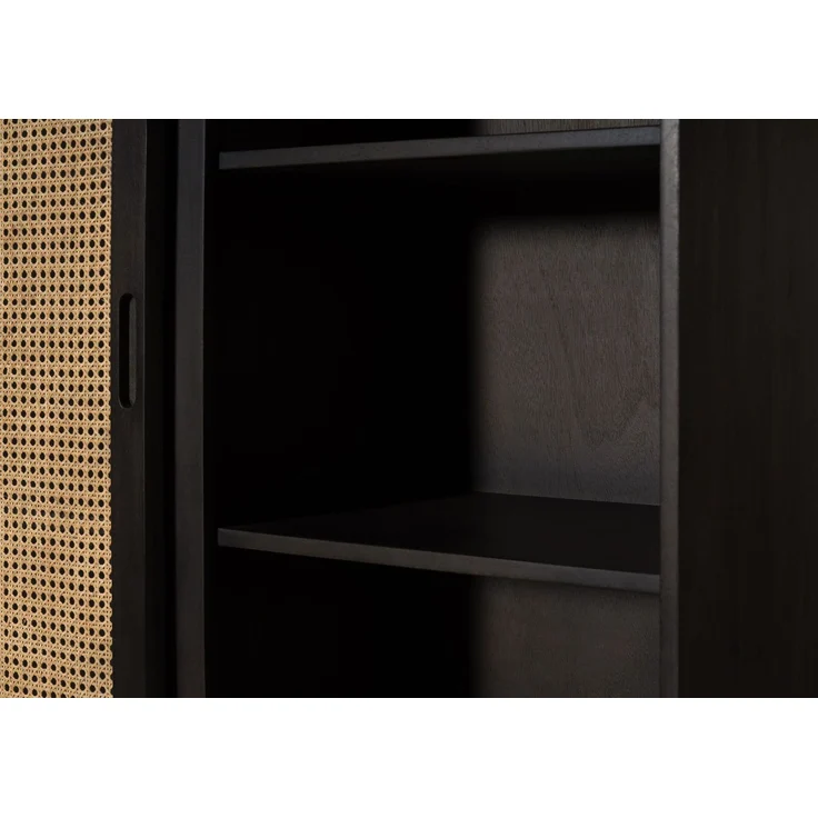 Schrank Mango 100 x 40 x 200 dunkelgrau lackiert VALENCIA #216 – Bild 4