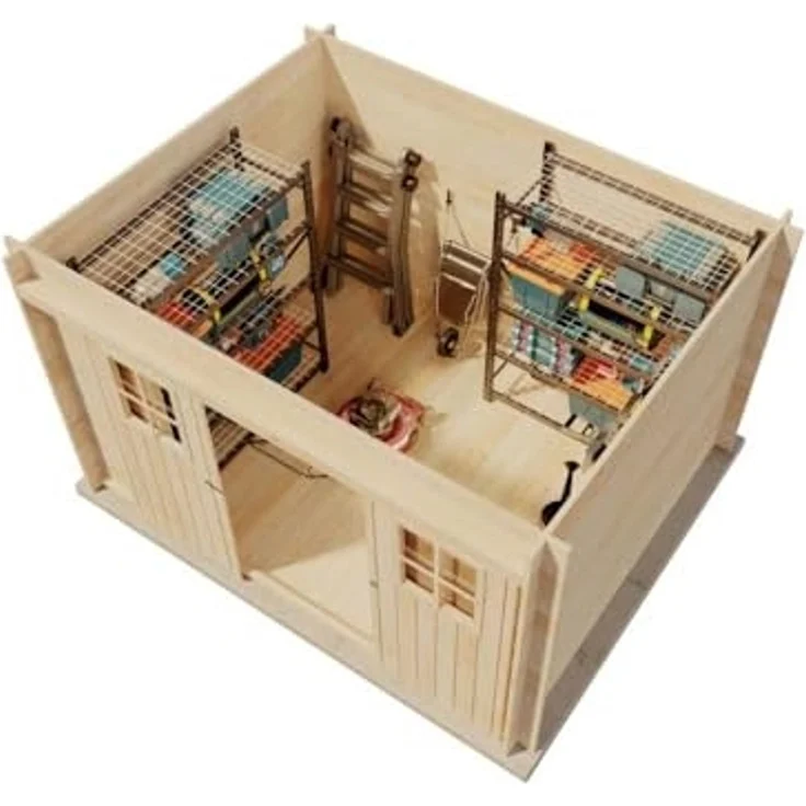 Alpholz Gerätehaus Vera Gerätehaus aus Holz Geräteschrank mit 19 mm Wandstärke Gartenhaus mit Montagematerial – Bild 7