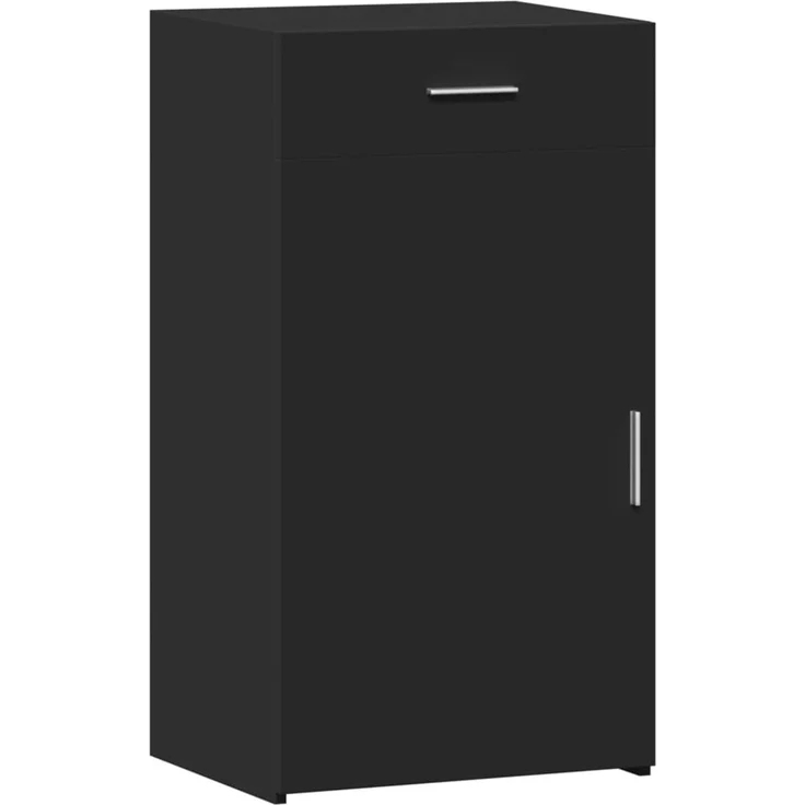 vidaXL Sideboard Schwarz 50x42,5x93 cm Holzwerkstoff 846293 – Bild 1