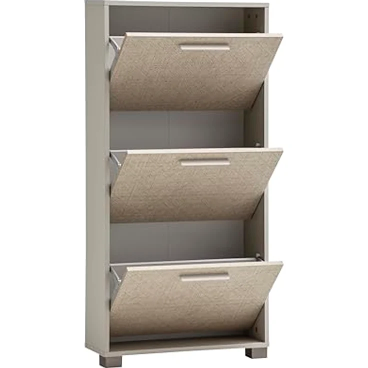 MID.YOU Schuhkipper, Beige, Metall, 59.8x124x19.55 cm, für Garderobe und Schuhaufbewahrung, Beimöbel erhältlich – Bild 3