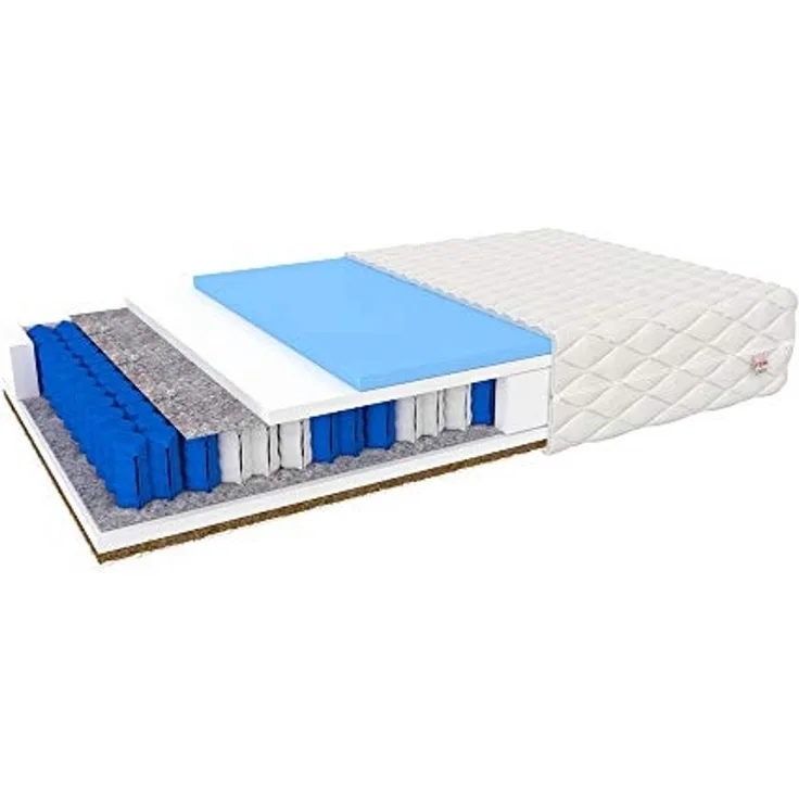 Selsey Lerand - Matratze, zweiseitige Taschenfederkernmatratze, 7 Zonen, HR-Schaum Kokosschicht, 20 cm hoch (90x200 cm)