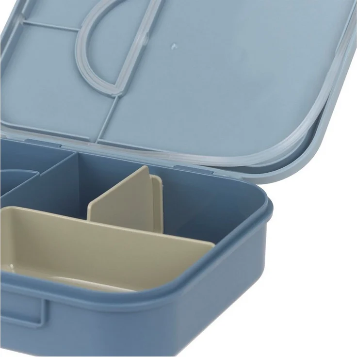 LÄSSIG Lunchbox Lässig Brotdose Kinder - Bento Lunchbox Pattern Party, Blau – Bild 4