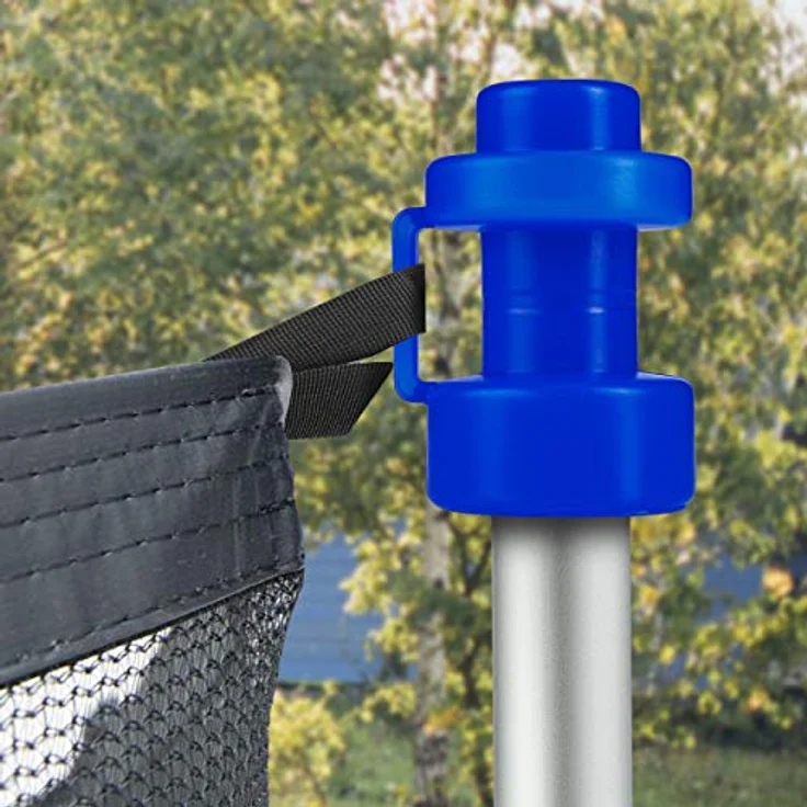 ONVAYA® Trampolin Endkappen | Set mit 8 Pfostenkappen für die Netzstangen des Trampolins | blau – Bild 5