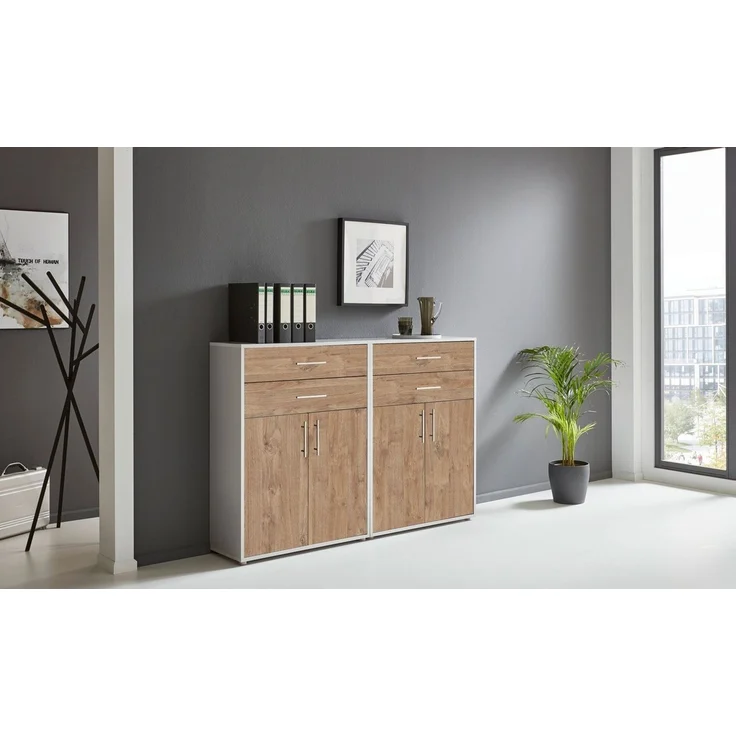 BMG Möbel Aktenschrank Office Edition (2er Set Schubkastenschrank) 168,8 x 113,6 x 33 cm, Made in Germany – Bild 2