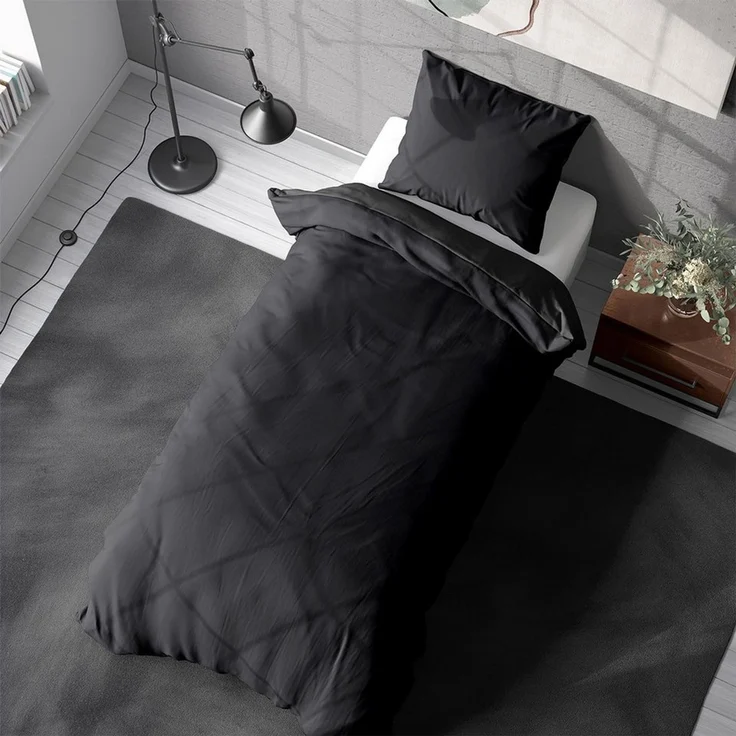 Visaggio Bettwäsche Baumwolle 135x200, 155x200, 155x220, 200x200, 200x220 oder 240x220, Renforcé, 2 teilig, 100% Baumwolle mit Reißverschluss, moderne Bettbezug Set – Bild 2