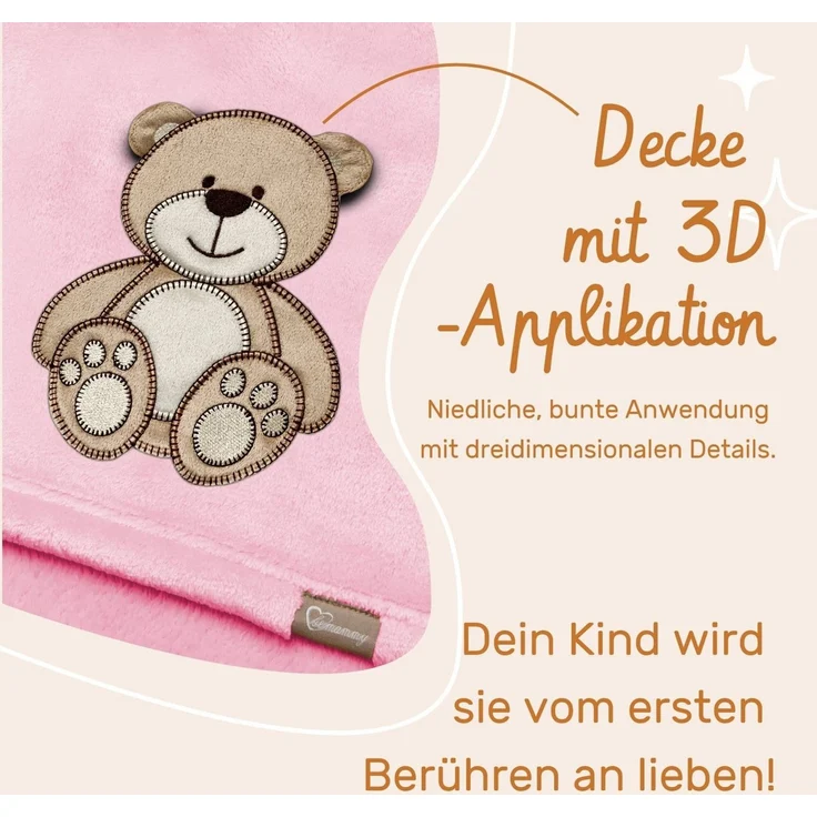 Wohndecke Warme Kuscheldecke Babydecke Blanket Baby Geschenk BE20-168, Be Mammy – Bild 4