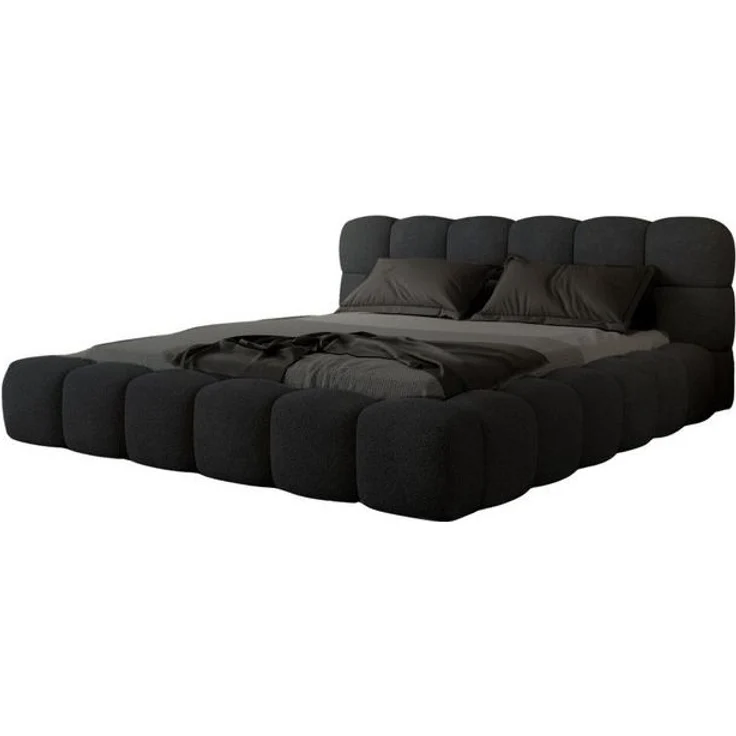 Compleo Polsterbett BUBBLE boucle Designerbett 140/160/180x200 BIZU, Wolkenbett, TOPSELLER Stauraumbett MADE IN EU – Bild 4