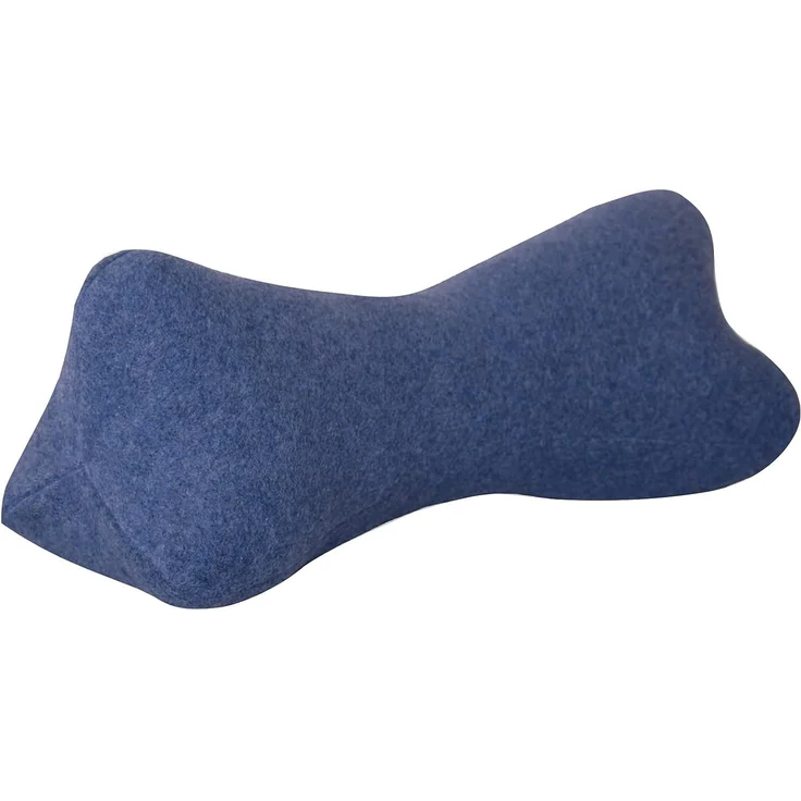 Original Dr. Berger Velours-Fleece Leseknochen Blau 40 x 18 cm – Bild 1