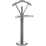 IDIMEX Herrendiener Stummer Damen Diener Kleiderbutler Kleiderständer Fabio mit Kleiderbügel, Hosenbügel, kleine Ablage in grau