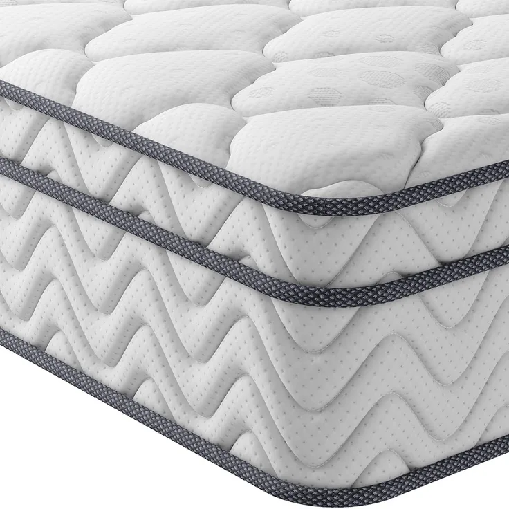 Vesgantti 30cm Höhe Matratze H3 7-Zonen 100x200cm Taschenfederkernmatratze Mittelfeste Orthopädischem Kaltschaummatratze Öko-Tex Zertifiziert Matratzen Klassik BoxTop