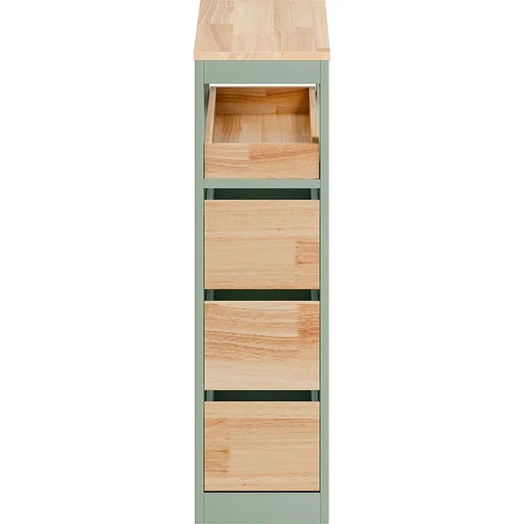 SoBuy BZR54-II-GR Badunterschrank, MDF, Lackiert, Grün, 23 x 82 x 65 cm – Bild 1