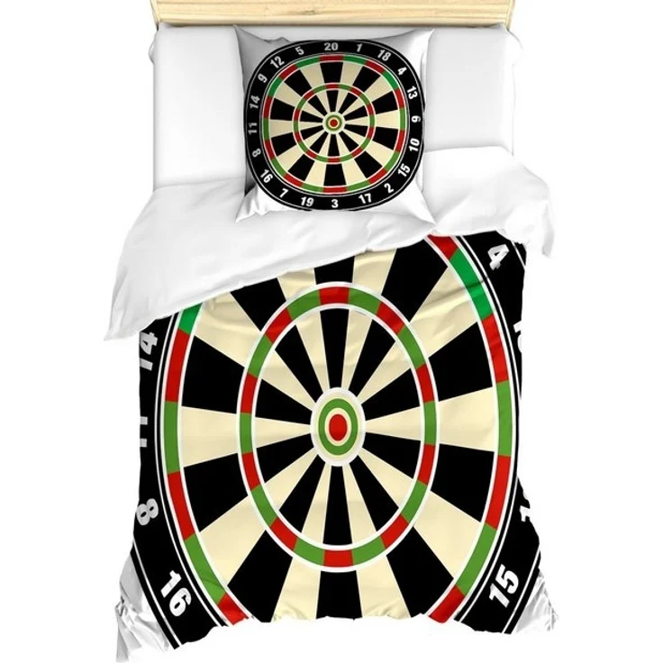 Abakuhaus Bettwäsche Milbensicher Allergiker geeignet mit Kissenbezug, Microfaser, Sport Dart Board Lifestyle – Bild 3