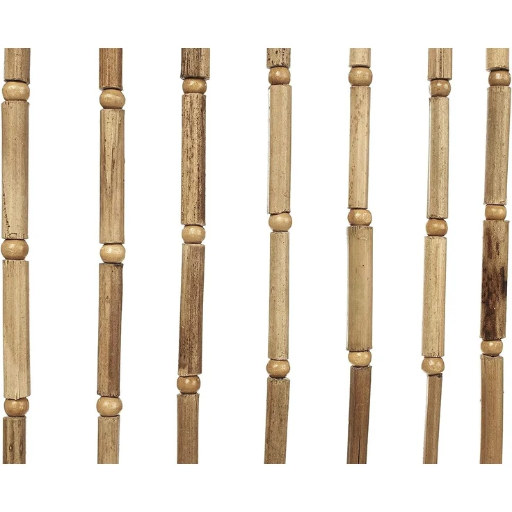 Kobolo Türvorhang Bambusvorhang BAMBOO -Braun Natur - 90x200 cm (1 St), Ösen, transparent – Bild 4