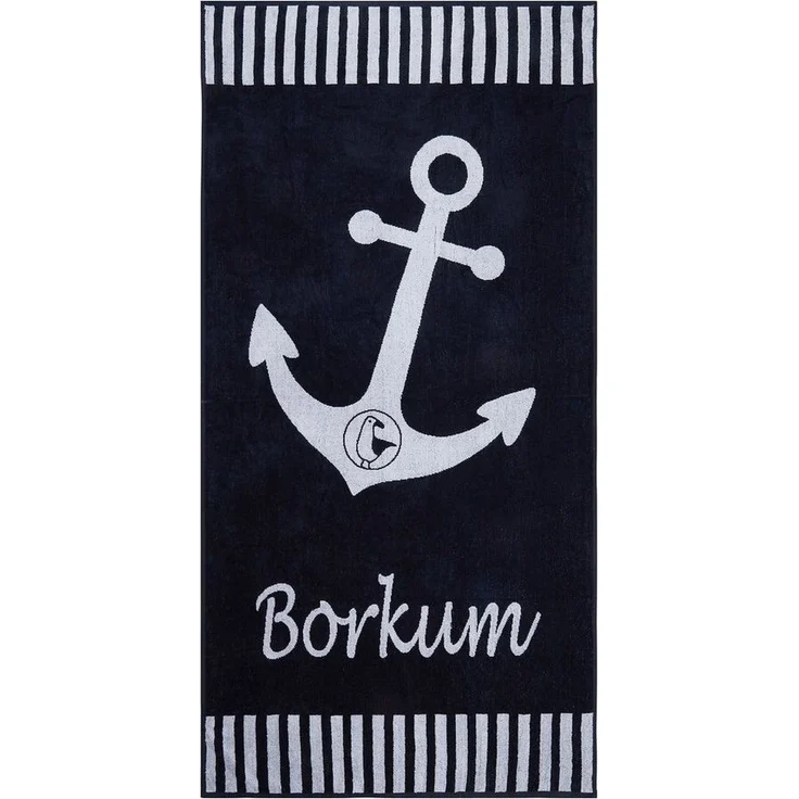 Schietwetter Strandtuch Unisex Strandhandtuch "Borkum" 180x88cm, Stoff, schnelltrocknend – Bild 1
