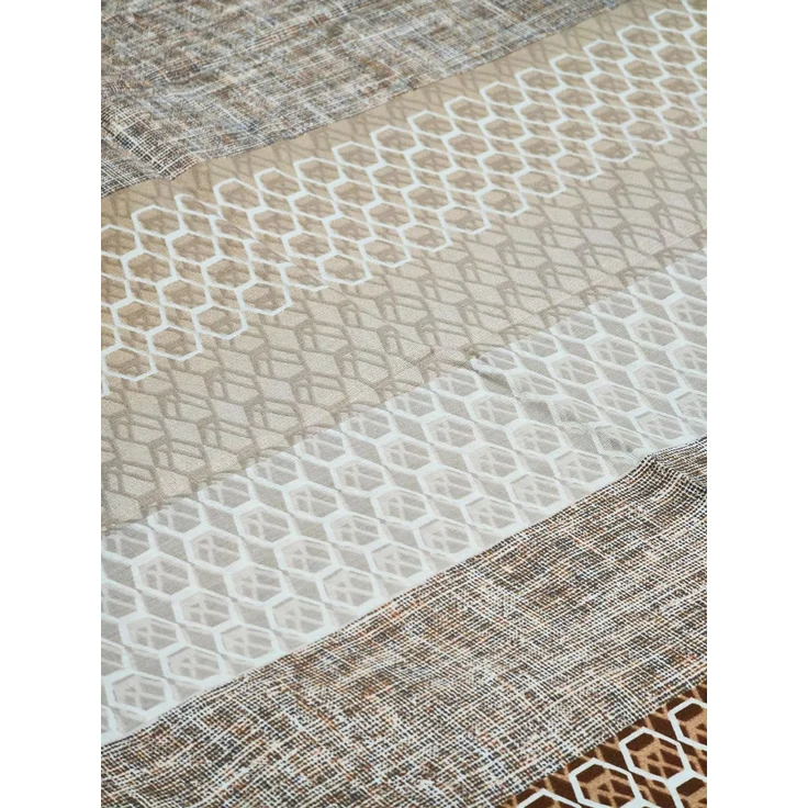 KK 'Fedariko' Renforce Bettwäsche Set, 2tlg., Baumwolle Braun/Grau/Terrakotta, 135x200 cm + 80x80 cm – Bild 3