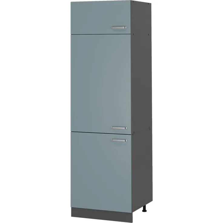 Kühlumbauschrank R-Line Blau-Grau 60 cm Vicco
