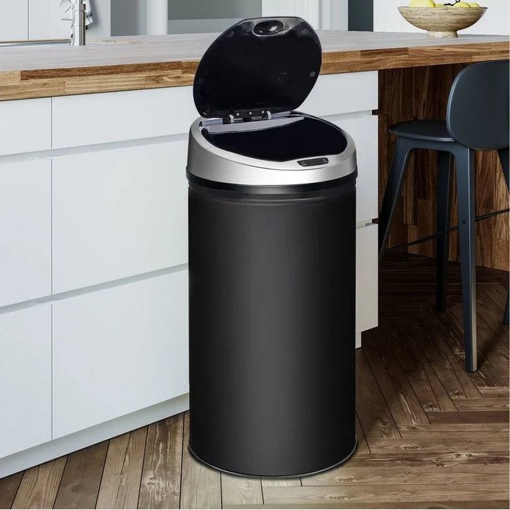 Ribelli Mülleimer Sensor Mülleimer 30L, schwarz, Mülleimer Abfalleimer Küche Mülltrennsystem – Bild 1
