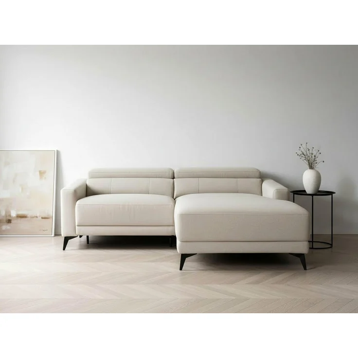 OTTO home Ecksofa LEWII, L-Form, 213 cm - elektr. Relaxfunktion, mit USB A/C-Anschluss. Federkern, verstellbaren Kopfstützen, Webstoff – Bild 1