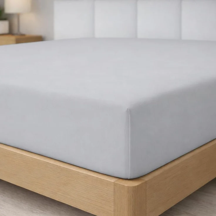 Degrees Home - Collection - Spannbettlaken – 100% Polyester, Hochwertige Mikrofaser, Rundum-Gummizug, Atmungsaktiv & Pflegeleicht, Oeko-Tex Standard -150 x 200 x 33– Grau