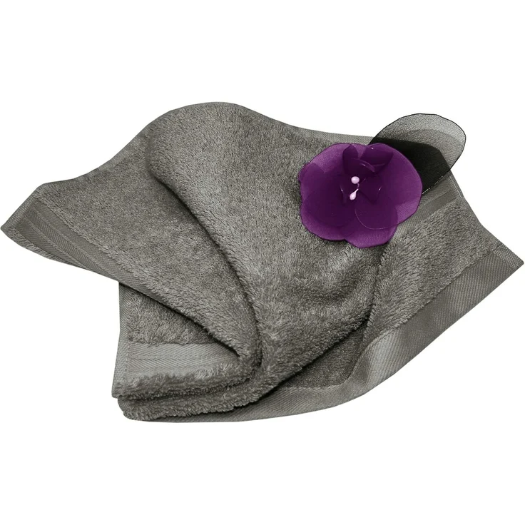 Lashuma Gästehandtücher Linz, Frottee (4-St), Flauschige Gästetücher grau 30x50 cm – Bild 8