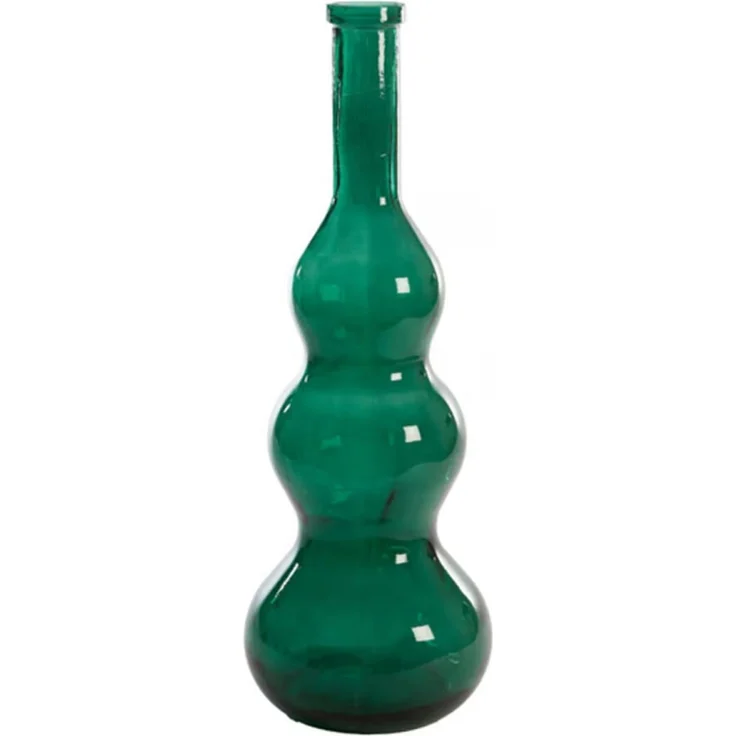 Dekovase Vase VENERIO von Light & Living Blumenvase Bodenvase Ø26,5x75 cm Dunkelgrün – Bild 1