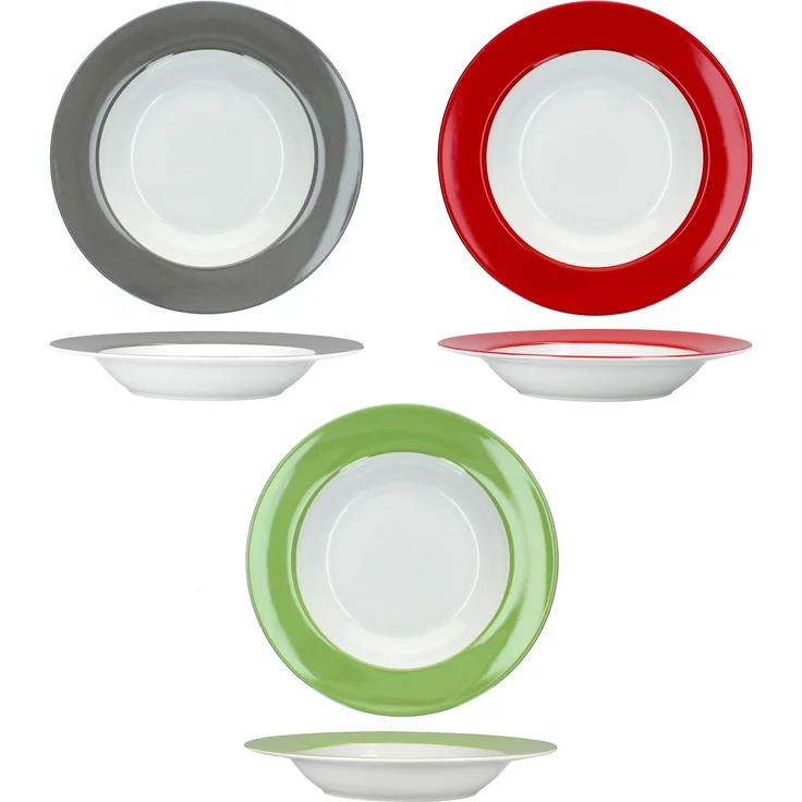 12tlg Tafelservice Variant Trio Porzellan 6 Personen Speiseteller Suppenteller – Bild 6