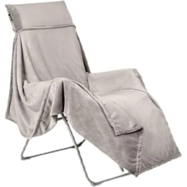 Lafuma Flocon Decke Plaid für Relaxliegen 180 x 170 cm Kuscheldecke