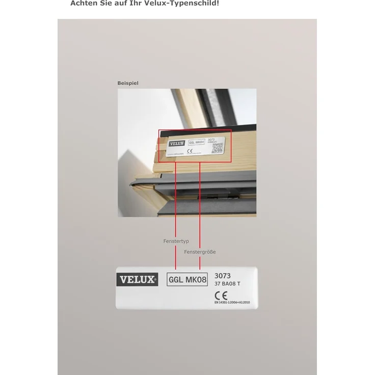 Lysel - Qualitätsdachfensterrollo abdunkelnd hellgrau Rollo geeignet für Velux Dachfenster C 02, (B x H) 38.30cm x 54cm in grau/hellgrau – Bild 8