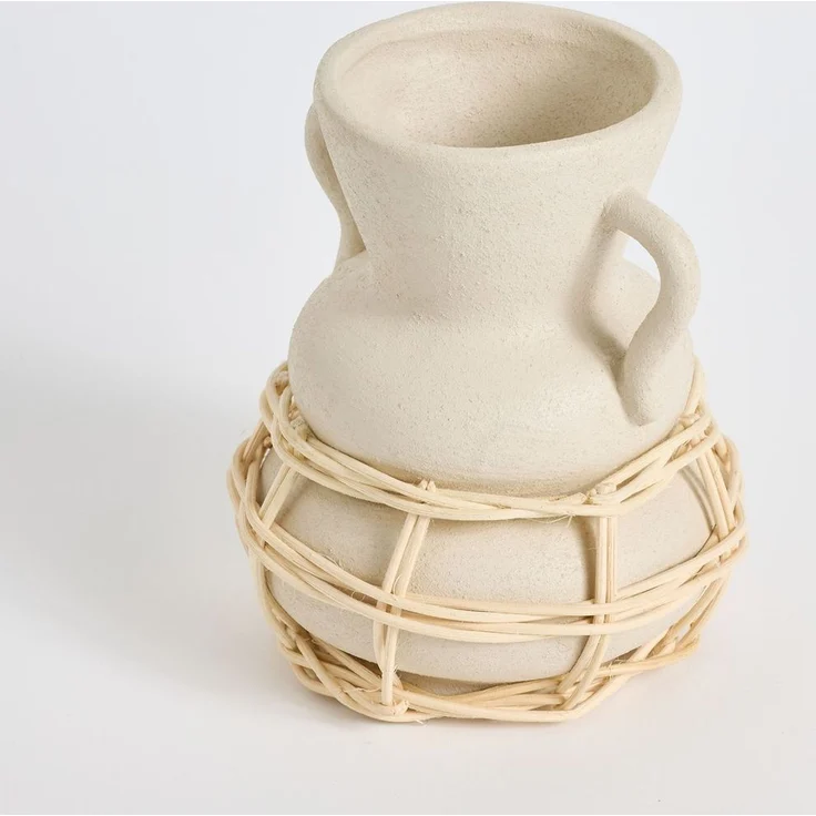 Evila Originals 'Pot Terracota' Vase, Creme, 12 x 12 x 16 cm – Bild 1
