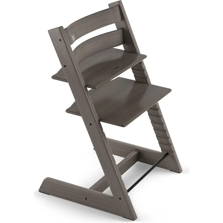 Stokke 'Tripp Trapp' Hochstuhl, hazy grey, höhenverstellbar, Buche massiv, bis 110 kg – Bild 1