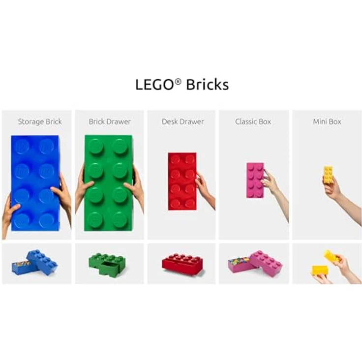 Lego 'Storage Brick 8' Aufbewahrungsbox rot mit 2 Schubladen – Bild 7