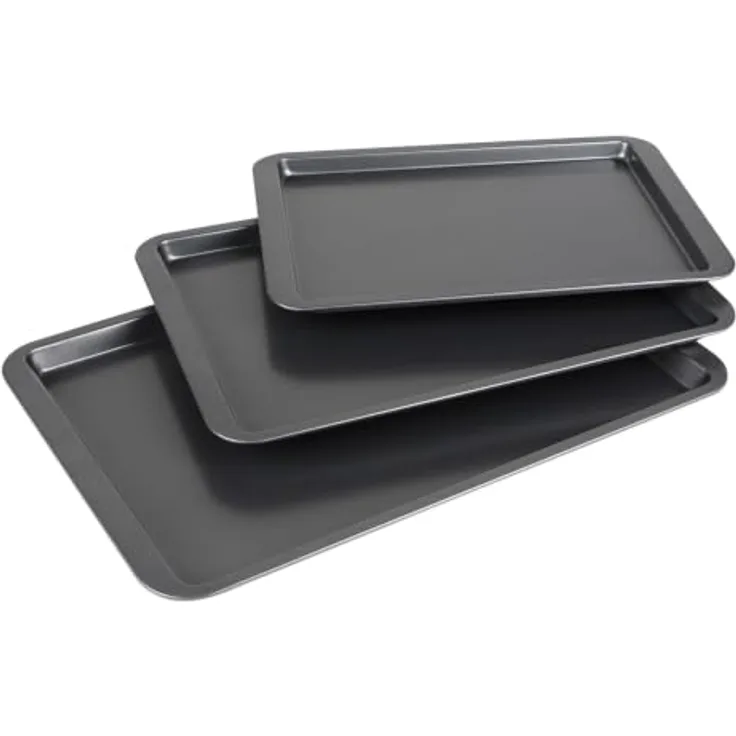 Chef Traiteur 3er-Set: Backblech flache Backbleche Backofenblech 27737