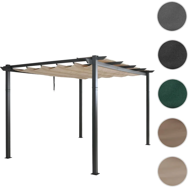 Mendler 'HWC-N93' Pergola, Aluminium beige, 3 x 4 m – Bild 10