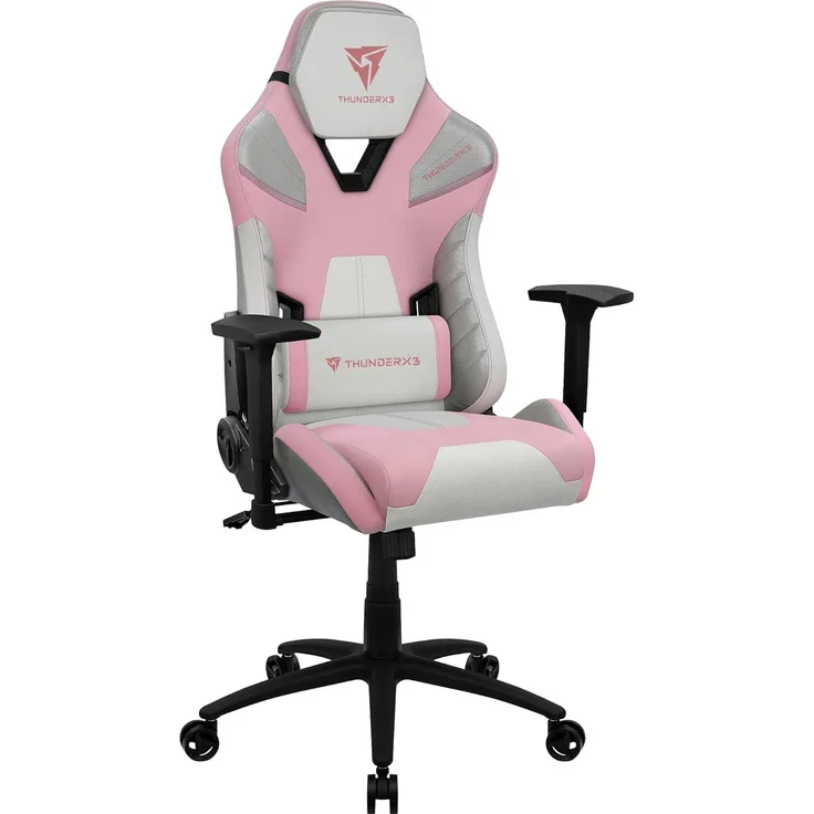 ThunderX3 TC5SAKURABW, Ergonomischer Gaming-Stuhl, Abnehmbare Kissen, Air Tech, Weiß