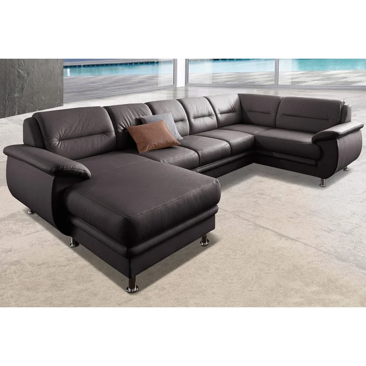 sit&more Wohnlandschaft Mailand U-Form, wahlweise mit Bettfunktion, frei im Raum stellbar – Bild 5