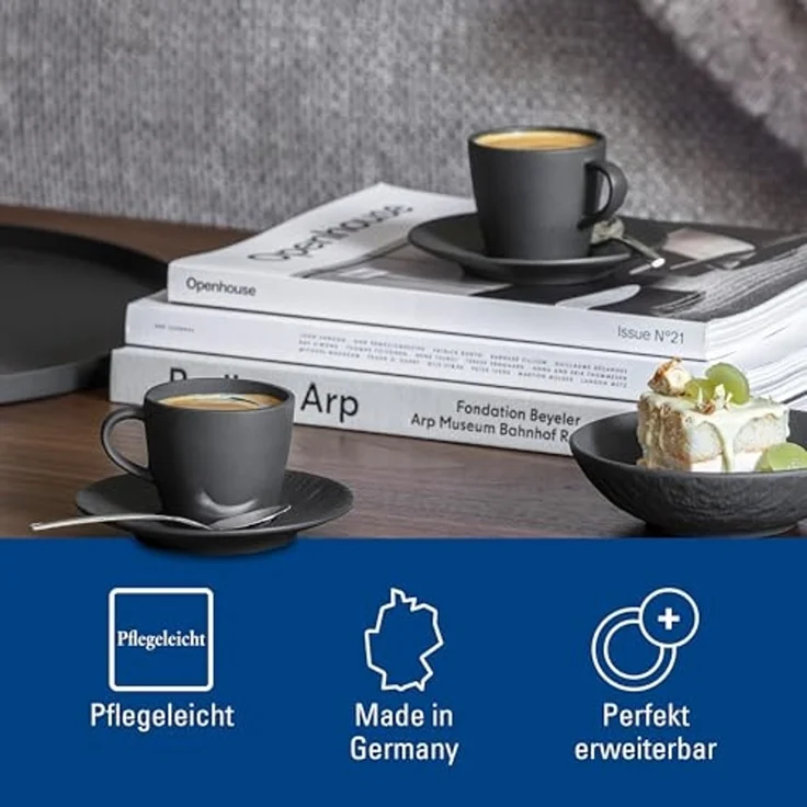Villeroy & Boch Manufacture Rock Espressotasse schwarz 60 ml – Bild 6