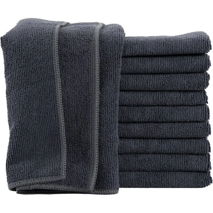 Hometex Premium Textiles Geschirrtuch Mikrofaser Putztuch, Staubtuch Reinigungstuch 40 x 40 cm, (10-tlg), Ideal für Autopflege, Küche und Barista – Bild 1