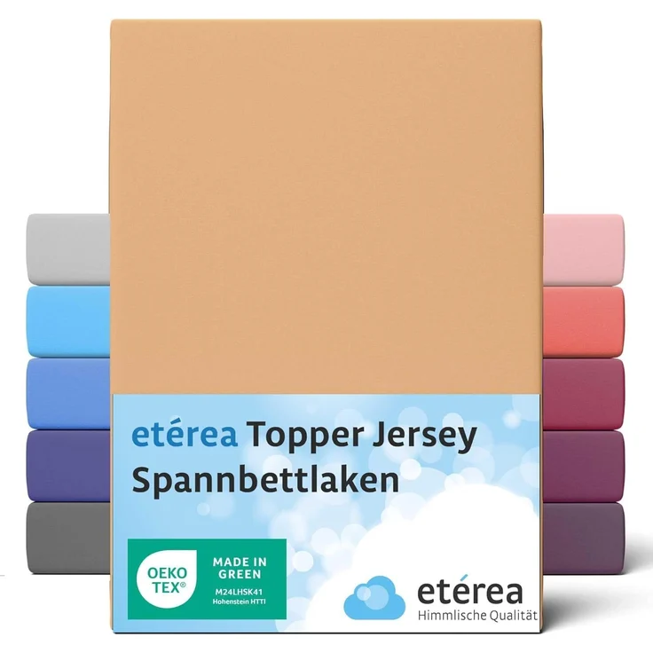 etérea Himmlische Qualität Spannbettlaken etérea Comfort Jersey Topper Spannbettlaken, Jersey, Gummizug: rundum, (1 Stück) – Bild 1