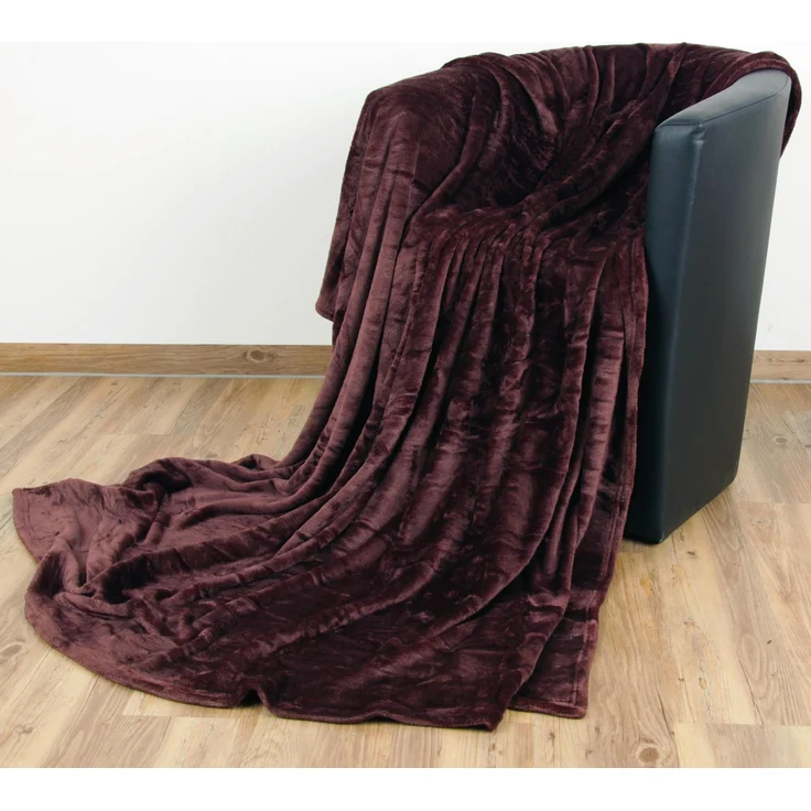 Kuscheldecke "Celina" Braun 180x220 cm – Bild 1