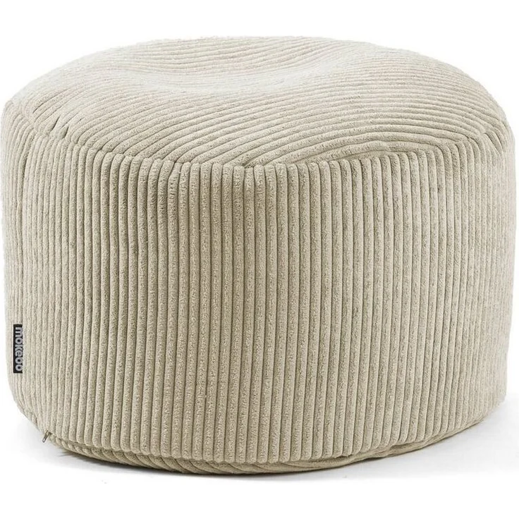 mokebo Pouf Der faule Lenz (aus Cordstoff), Sitzhocker XL, Bodenkissen, Fußhocker, Hocker, Sitzkissen in Beige – Bild 5