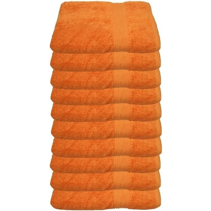 Julie Julsen Gästehandtücher 10-Gästehandtücher-Orange-Gästetuch 30 x 50 cm, Baumwolle (10-St) – Bild 2
