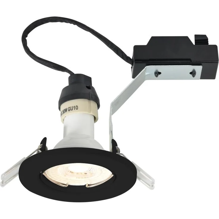 LED Einbaustrahler schwarz Nordlux Canis 5er Set GU10 a 345lm 2700K – Bild 2