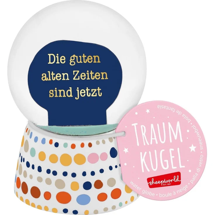 Traumkugel Glitzerkugel Schneekugel Geschenk Sheepworld ZEITEN 74842 – Bild 5