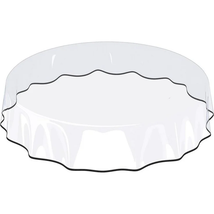 ANRO Tischdecke KLARA abwaschbar Tischfolie transparent Gartentischdecke 0,3mm (Einzelstück 1-tlg), wasserabweisend Durchsichtig Transparent 100x140 cm – Bild 1