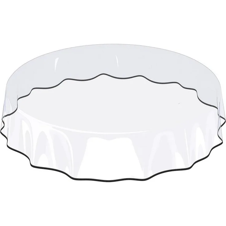 ANRO Tischdecke KLARA abwaschbar Tischfolie transparent Gartentischdecke 0,3mm (Einzelstück 1-tlg), wasserabweisend Durchsichtig Transparent 100x140 cm