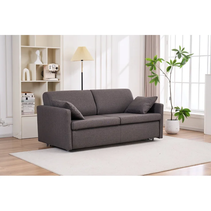 ATLANTIC home collection Schlafsofa Robin, mit Matratze und Zierkissen, Dauerschläfer – Bild 5