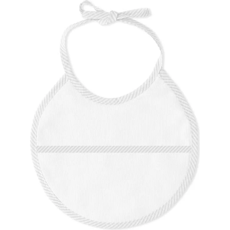 Baby BadePoncho 1x1 m Bademantel Kapuzenbademantel PUNTO DE CRUZ LISO Weiß & Lätzchen für Neugeborene 100% Baumwolle – Bild 3