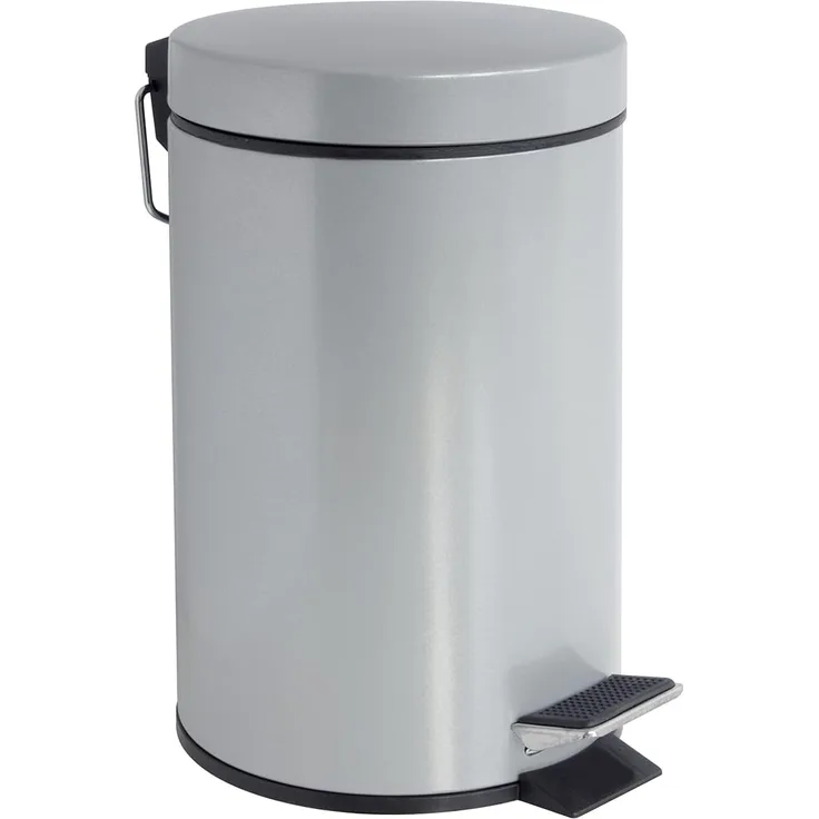 Gelco Design 708655 Treteimer 3L, Metall, Silver, 17 x 21,5 x 26,5 cm
