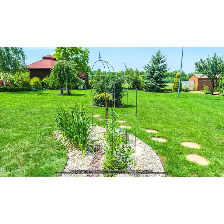 KADAX Gartenpergola aus Metall, 150 cm, Stütze für Rosen, Kletterer, Blumen, Obeliskenstange – Bild 8