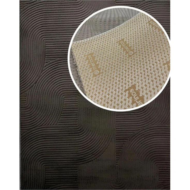 Rutschfester Läuferteppich 80 x 80 cm Polyester Grau 88685218 [en. casa] – Bild 6